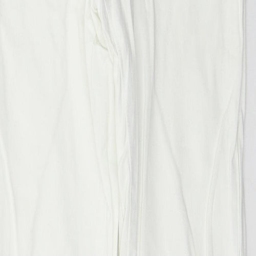 Denim & Co. Womens White  Denim Skinny Jeans Size 10 L31 in