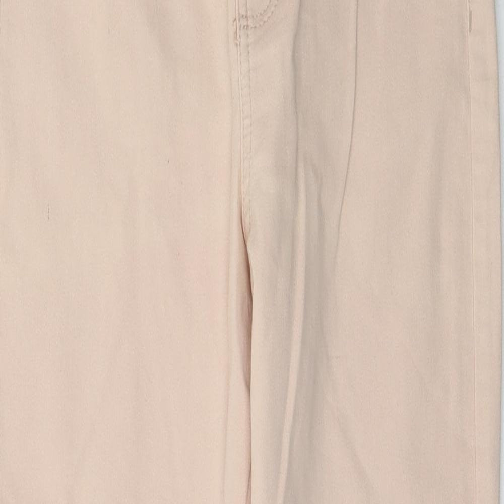 Denim & Co. Womens Pink  Denim Jegging Jeans Size 12 L29 in