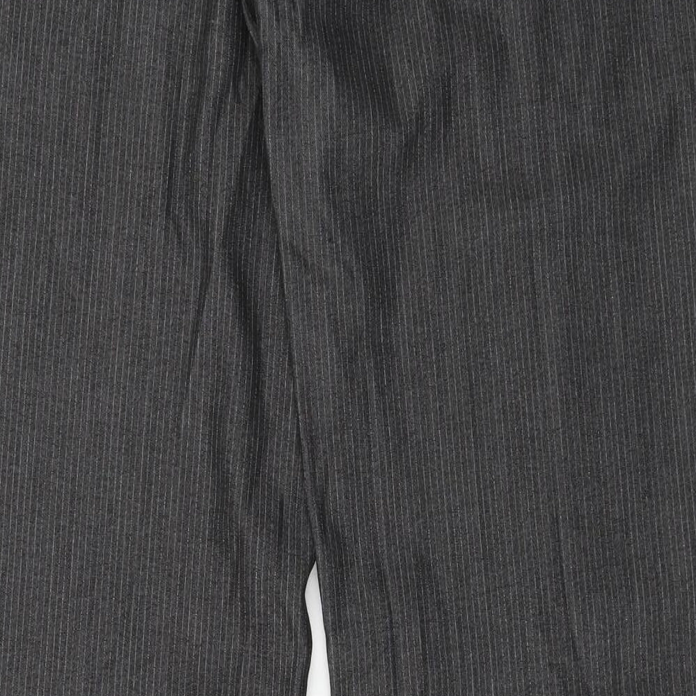 Preworn Womens Green Striped  Trousers  Size 12 L31 in