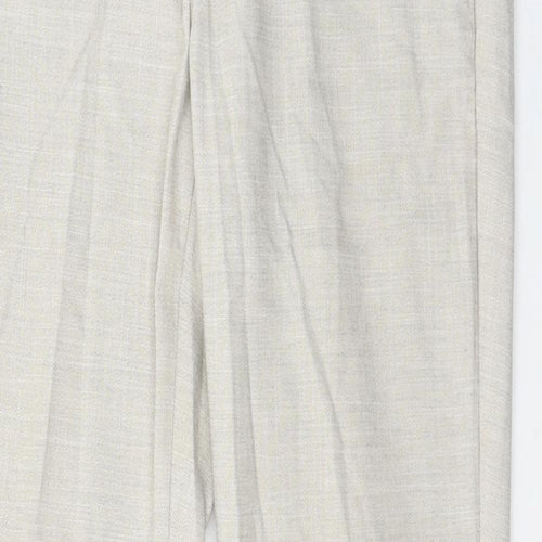 Zara Womens Ivory   Trousers  Size 8 L27 in