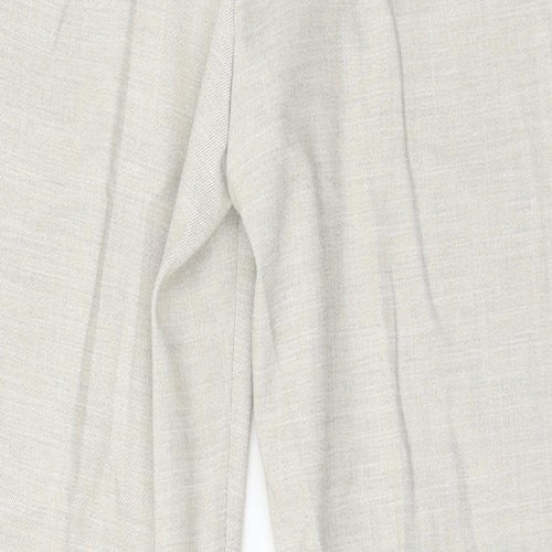 Zara Womens Ivory   Trousers  Size 8 L27 in