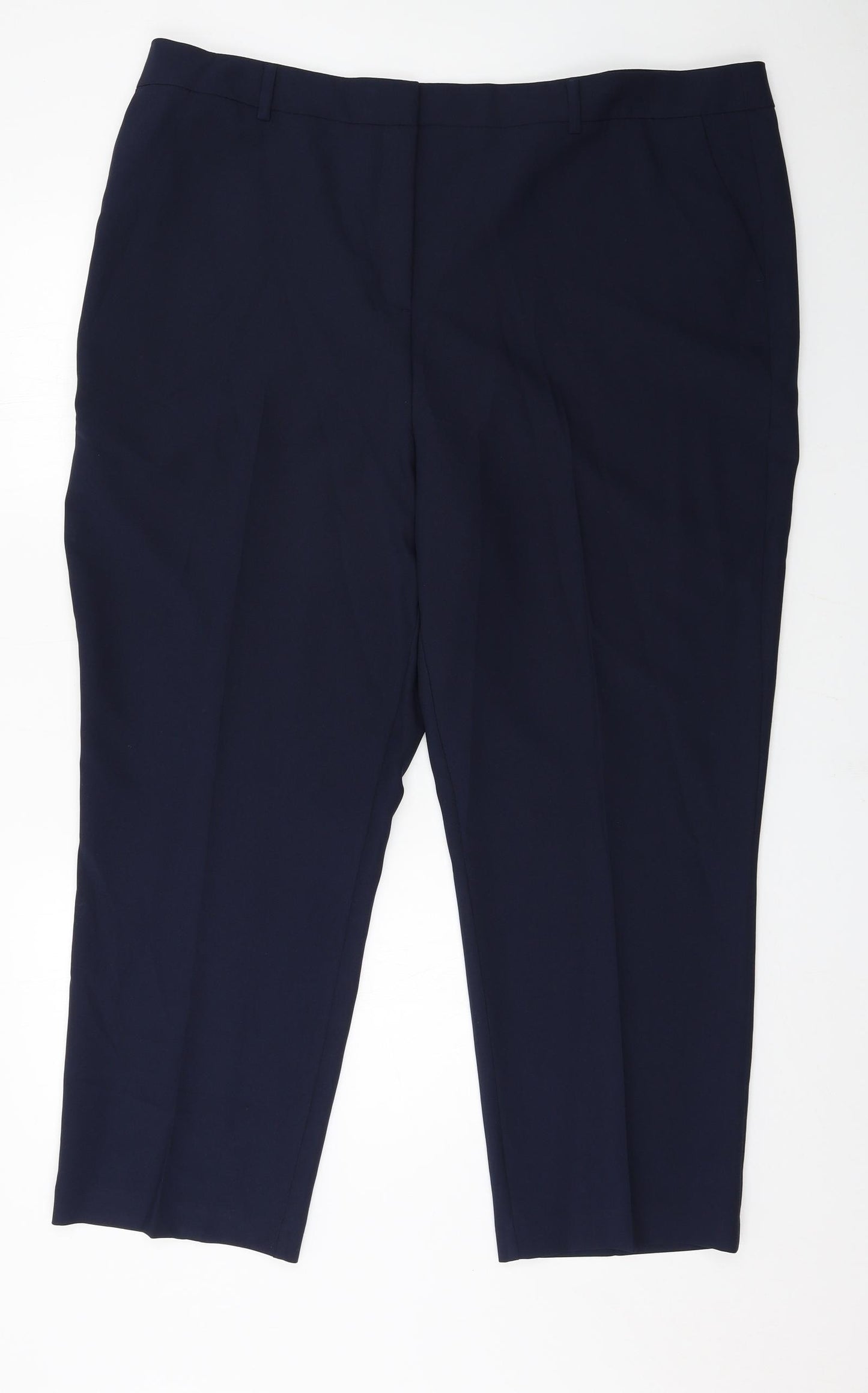 Peacocks Womens Blue   Trousers  Size 22 L27 in