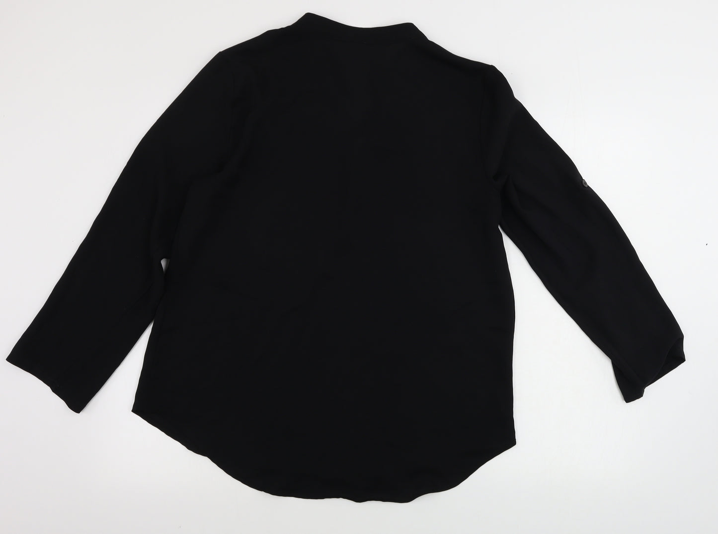 elfin  Womens Black   Basic Blouse Size M