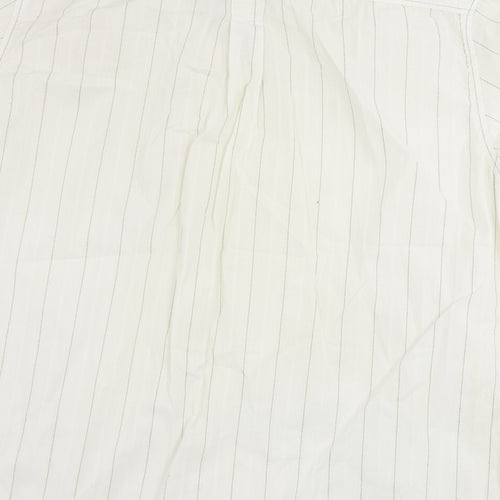 Burton Mens Ivory Striped   Polo Size L