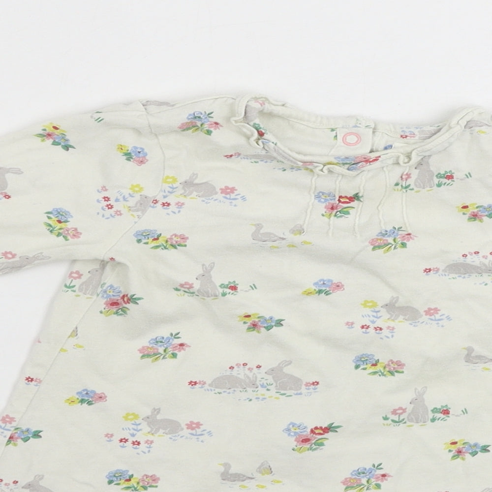 Mini Boden Girls White   Jacket Coatigan Size 18-24 Months