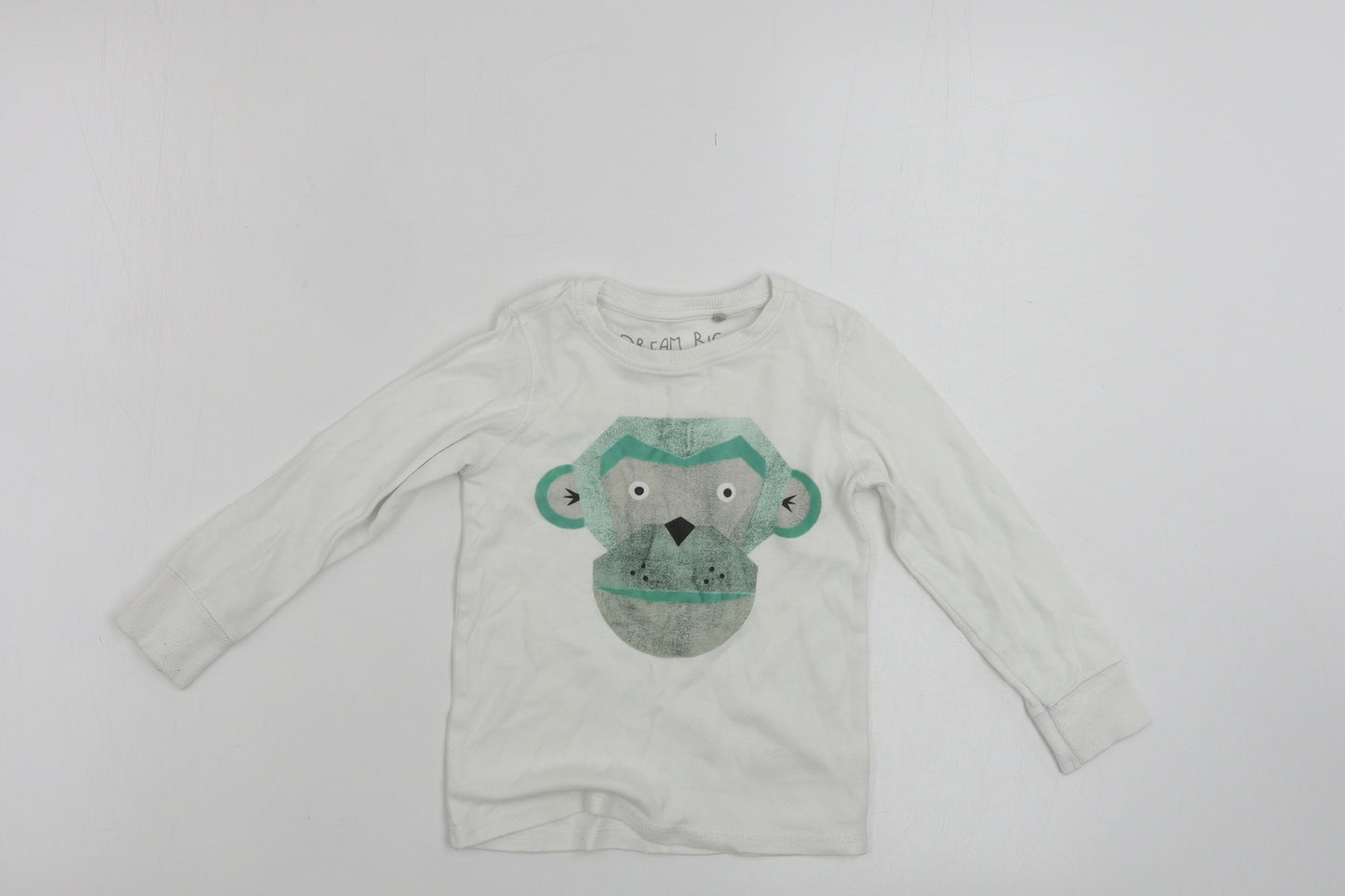 NEXT  Boys White   Pullover Jumper Size 2-3 Years