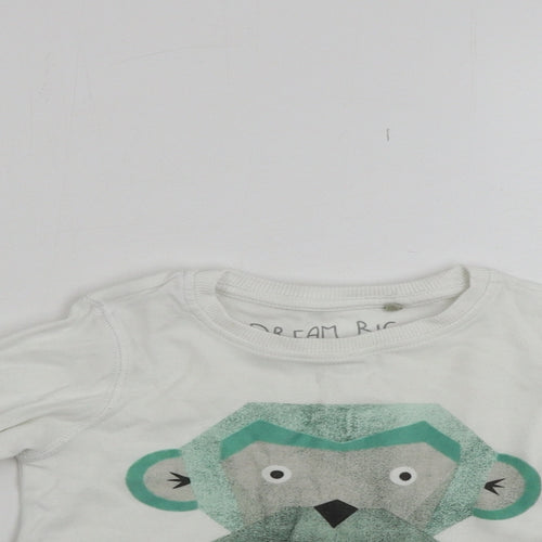 NEXT  Boys White   Pullover Jumper Size 2-3 Years