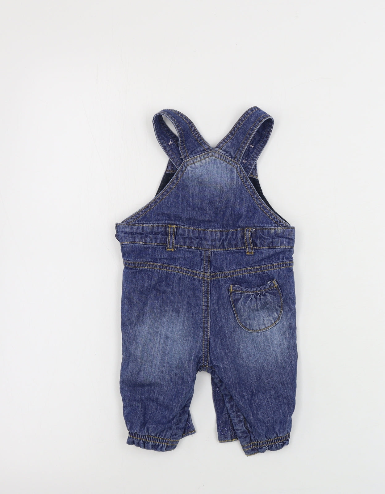 Mothercare  Girls Blue   Coverall One-Piece Size 0-3 Months