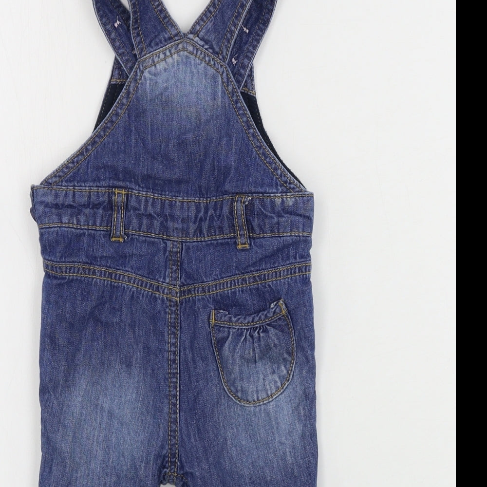 Mothercare  Girls Blue   Coverall One-Piece Size 0-3 Months