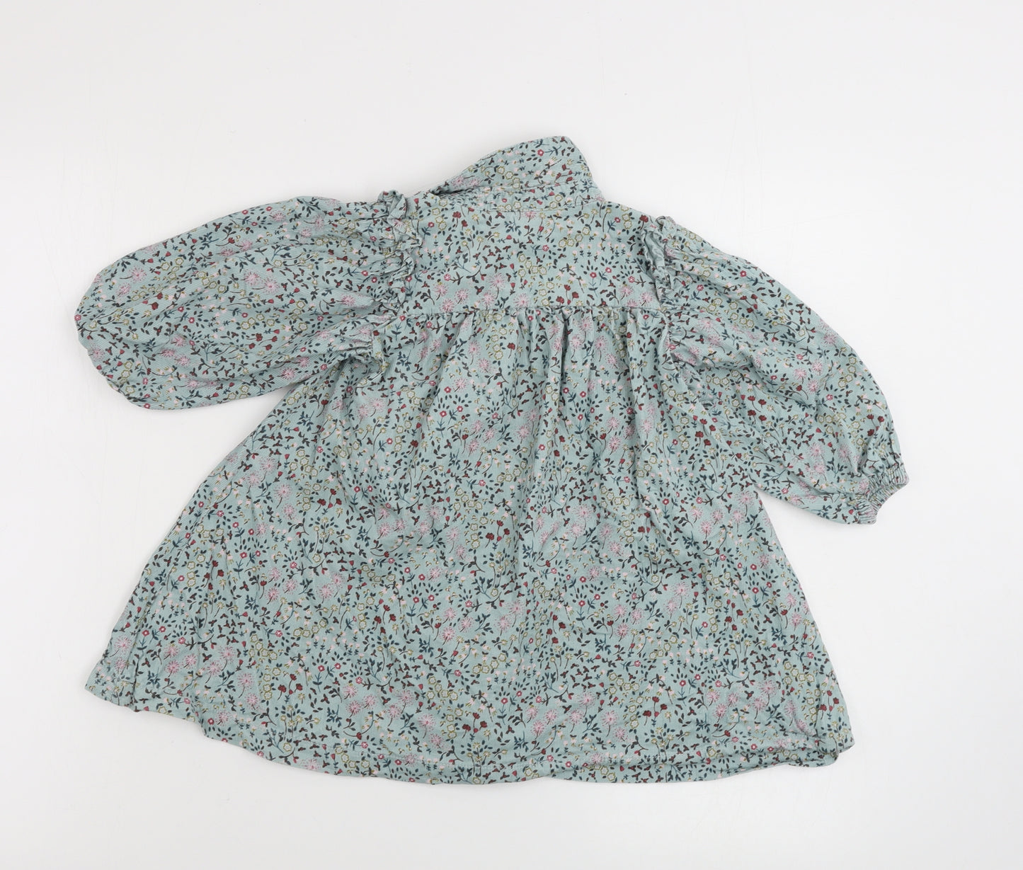 NEXT  Girls Green Floral  A-Line  Size 2 Years