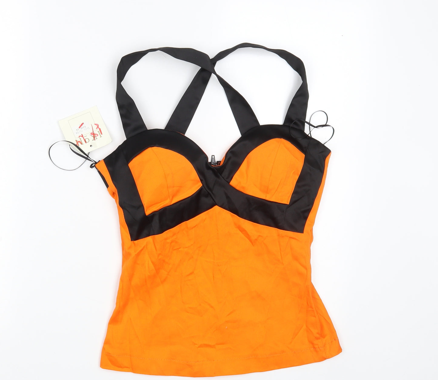 Ikon Womens Orange   Cropped Tank Size 10