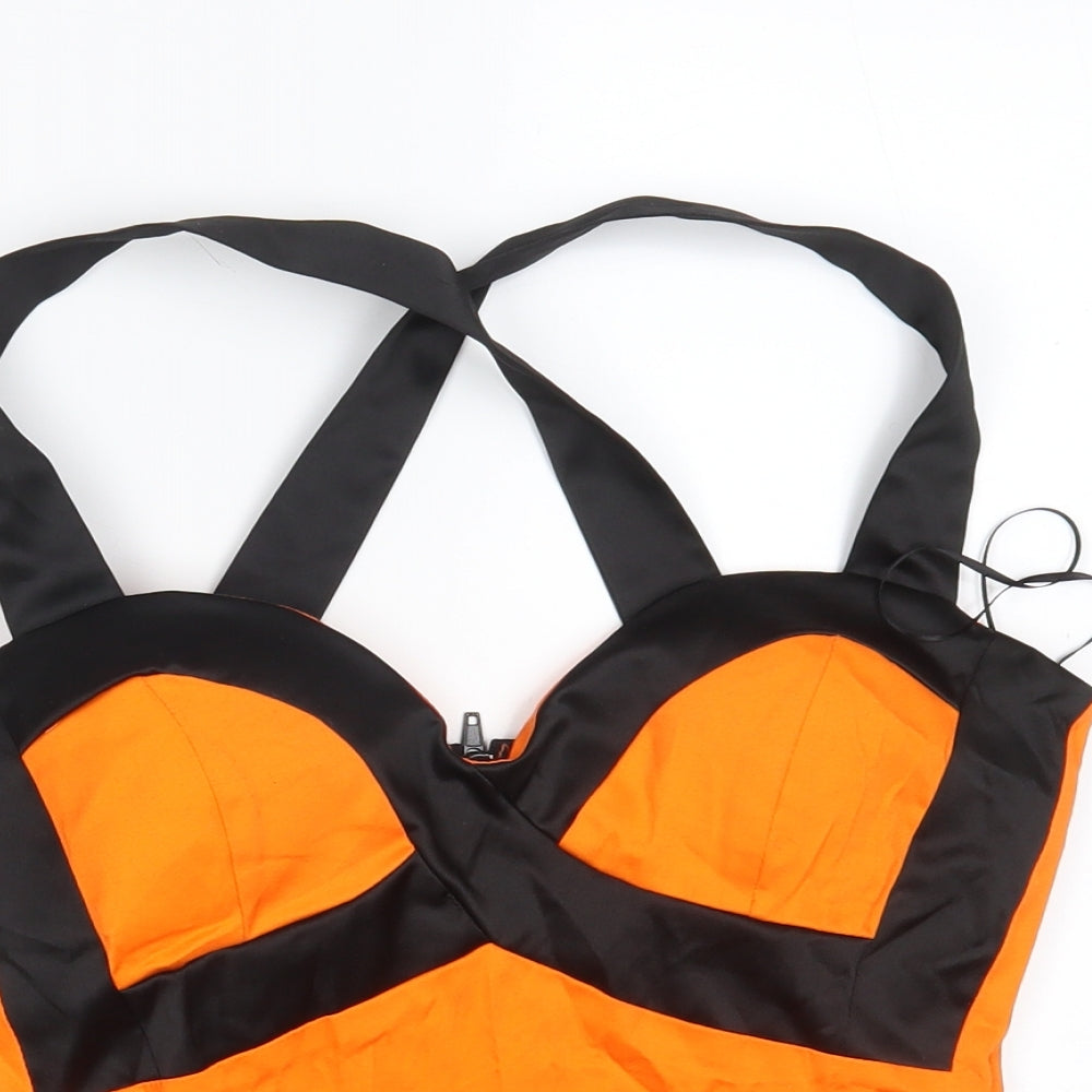 Ikon Womens Orange   Cropped Tank Size 10