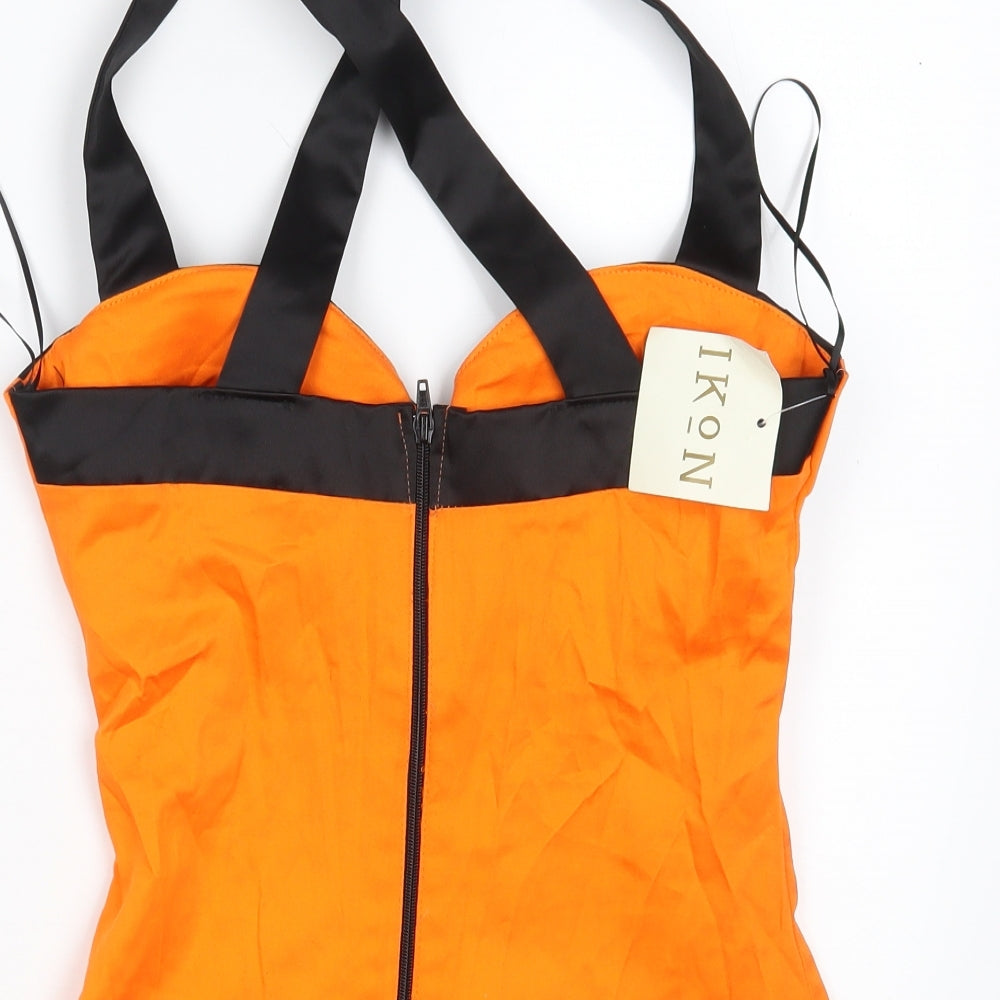 Ikon Womens Orange   Cropped Tank Size 10