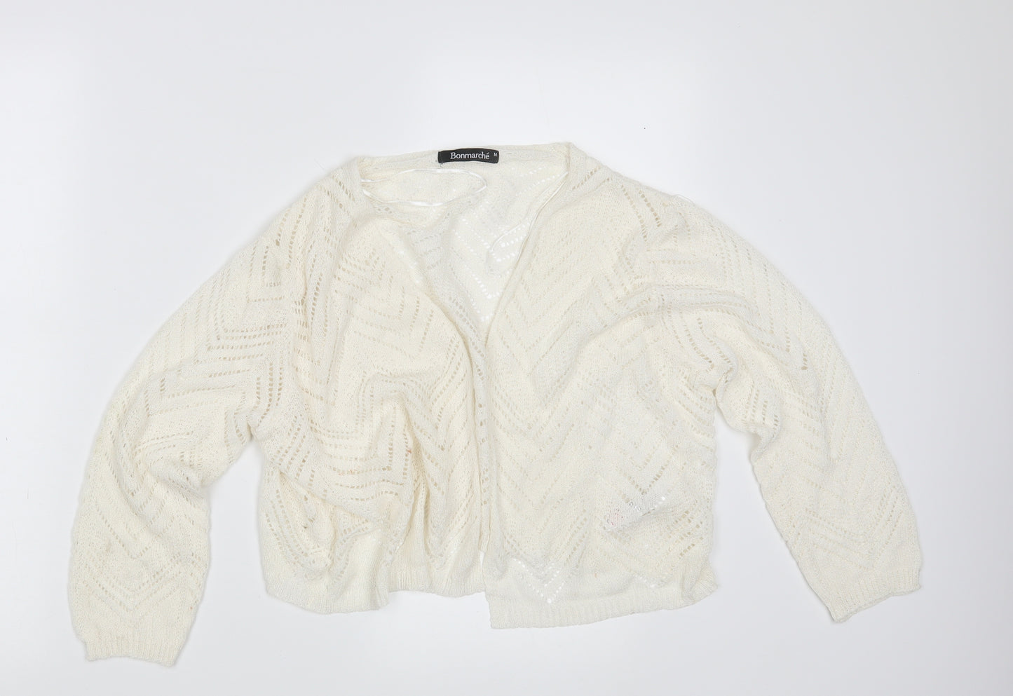 Bonmarché Womens Ivory   Wrap Jumper Size M