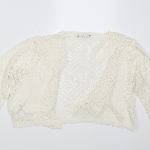 Bonmarché Womens Ivory   Wrap Jumper Size M