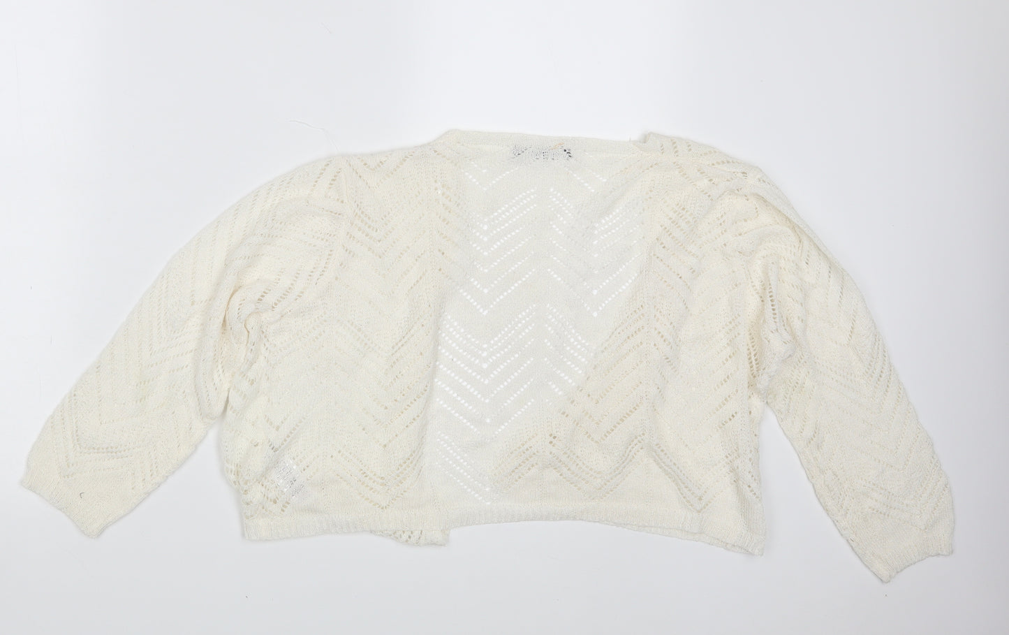 Bonmarché Womens Ivory   Wrap Jumper Size M