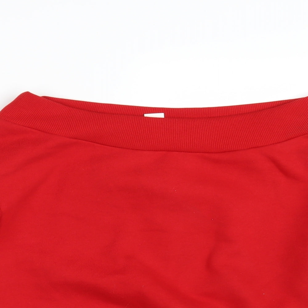 H&M Womens Red   Pullover Jumper Size S