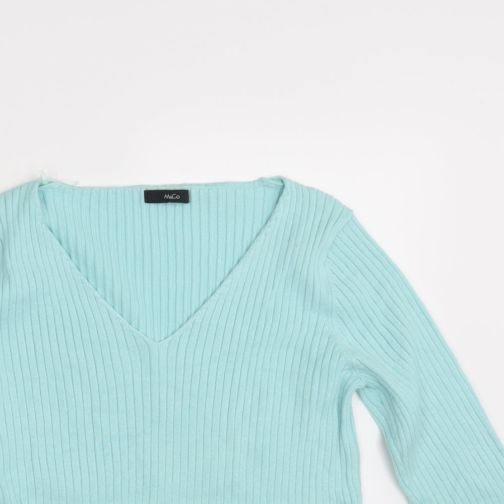 M & Co. Womens Blue   Pullover Jumper Size 14