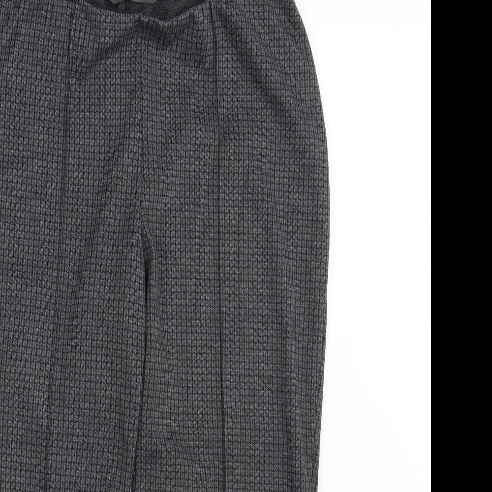 Bonmarché Womens Grey   Cropped Trousers Size 14 L25 in