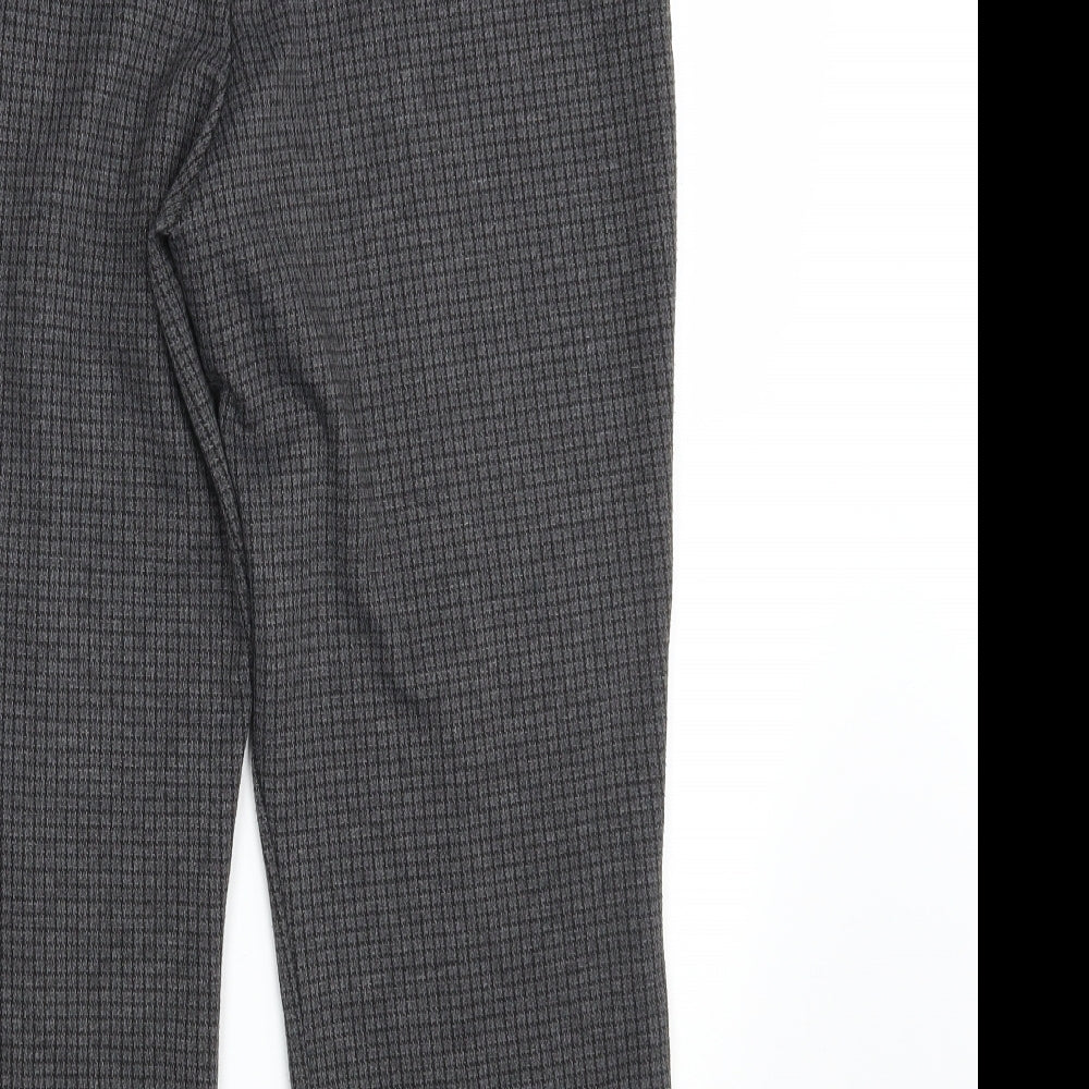 Bonmarché Womens Grey   Cropped Trousers Size 14 L25 in