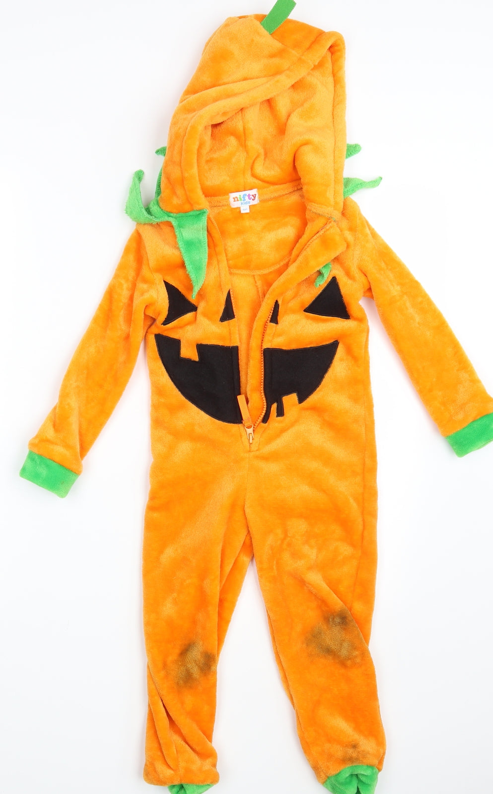 Nifty Kids Boys Orange Solid   One Piece Size 4 Years  - Inside Leg 17 Inchesq