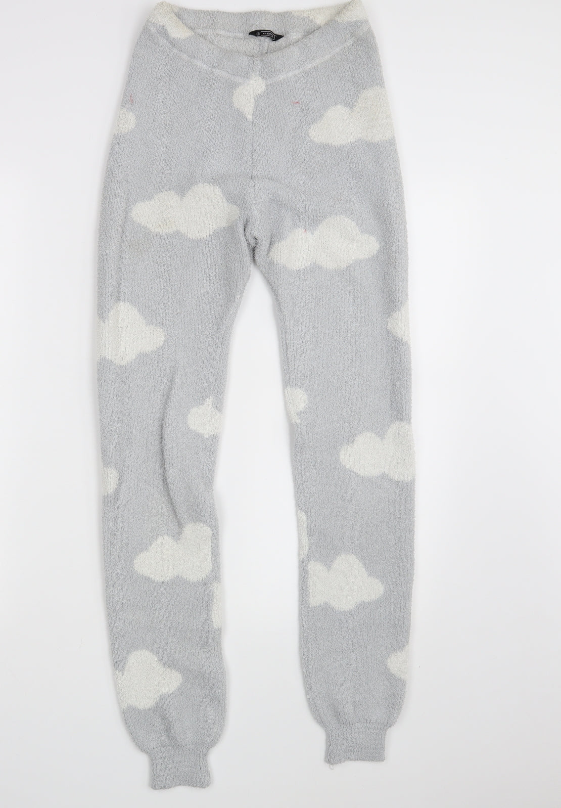 Avenue Womens Grey Geometric  Jogger Trousers Size S L28 in
