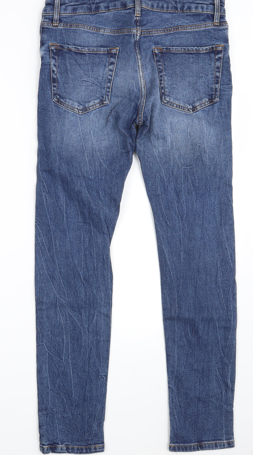 Topman Mens Blue  Denim Straight Jeans Size 30 in L32 in