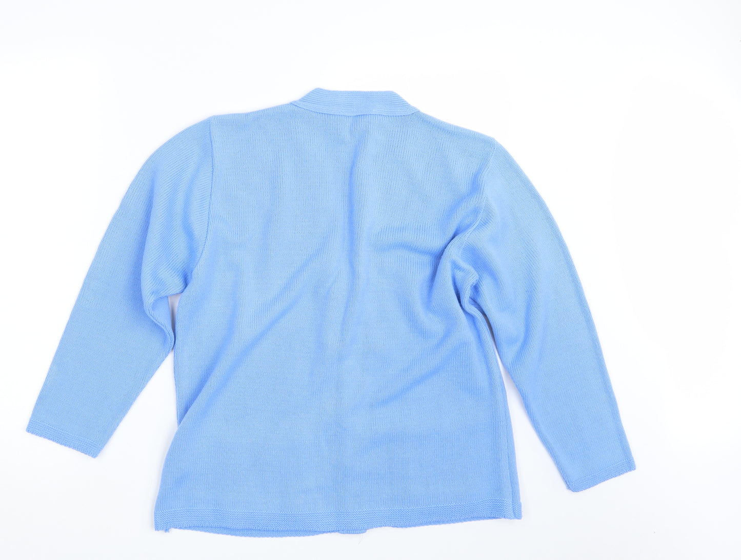 Florida Womens Blue  Knit Cardigan Jumper Size M