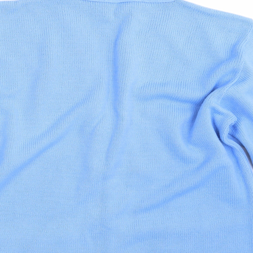 Florida Womens Blue  Knit Cardigan Jumper Size M
