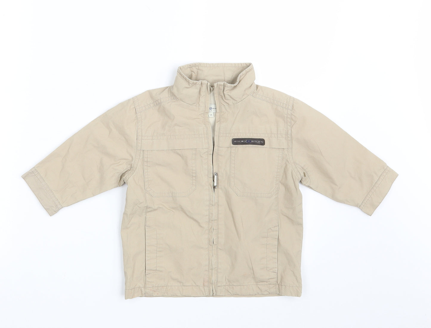 Chevognon Boys Beige   Jacket  Size 12 Months
