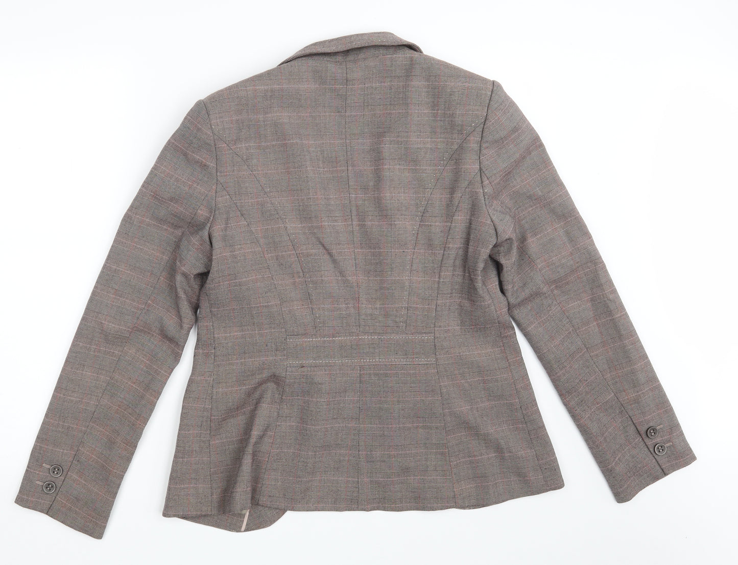 NEXT Womens Brown Check  Jacket Blazer Size 12