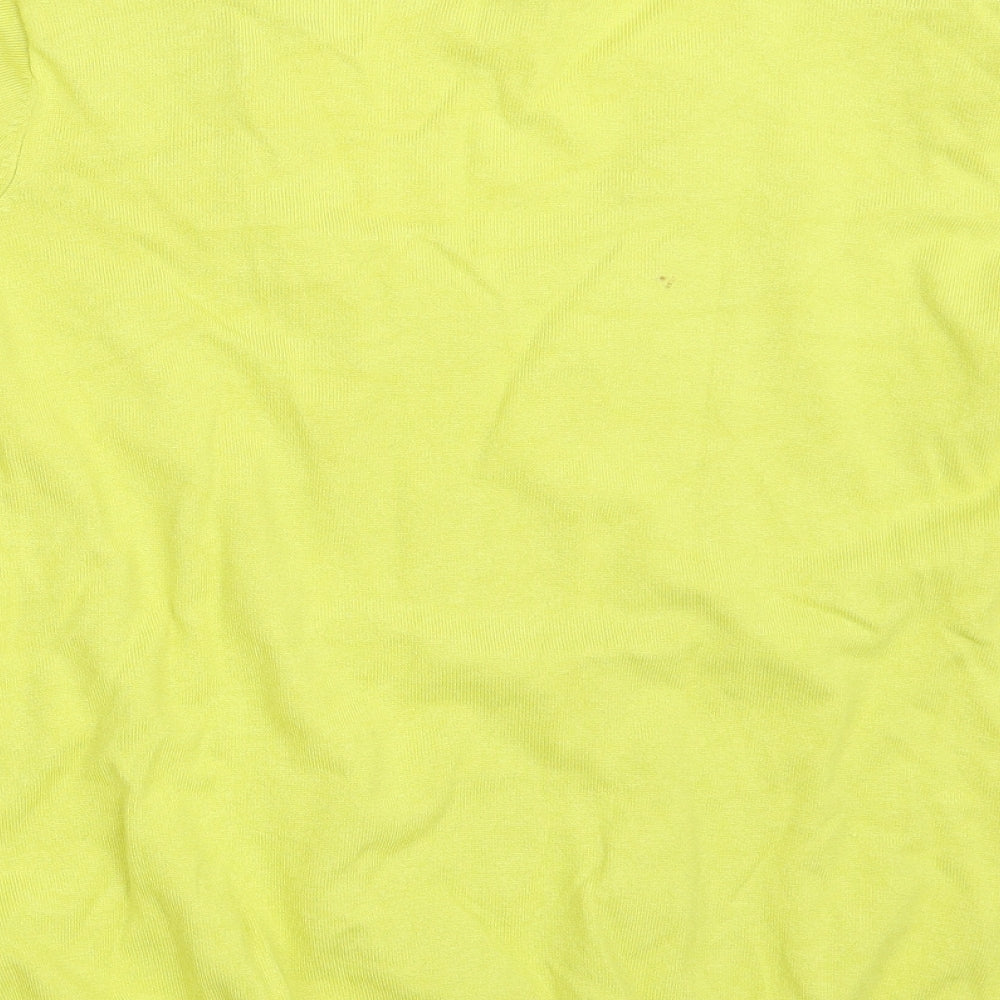 Evans Womens Yellow  Knit Pullover Jumper Size 26
