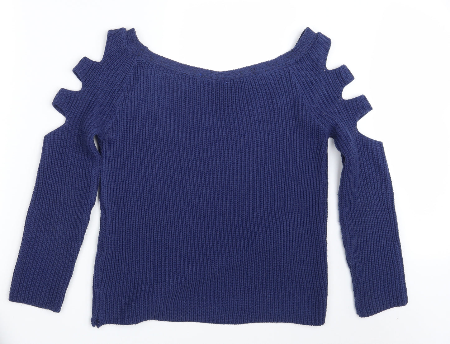 Select Womens Blue  Knit Pullover Jumper Size 16