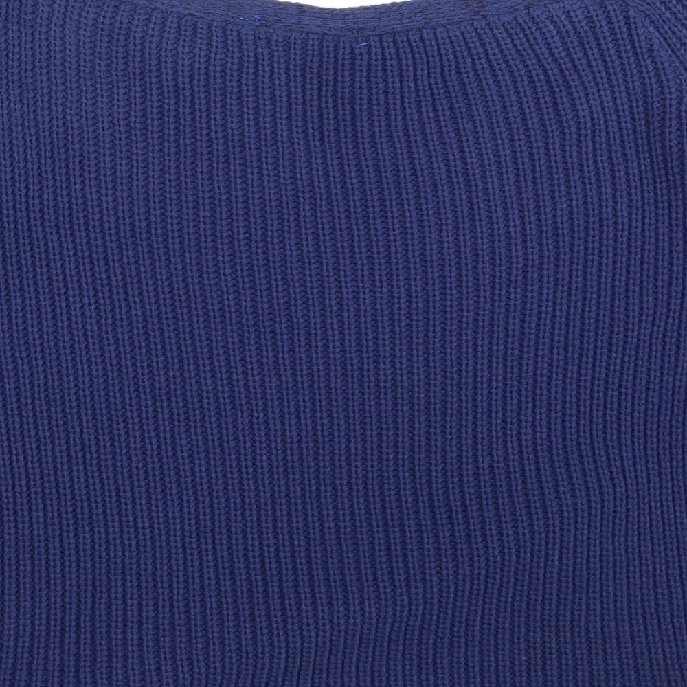 Select Womens Blue  Knit Pullover Jumper Size 16
