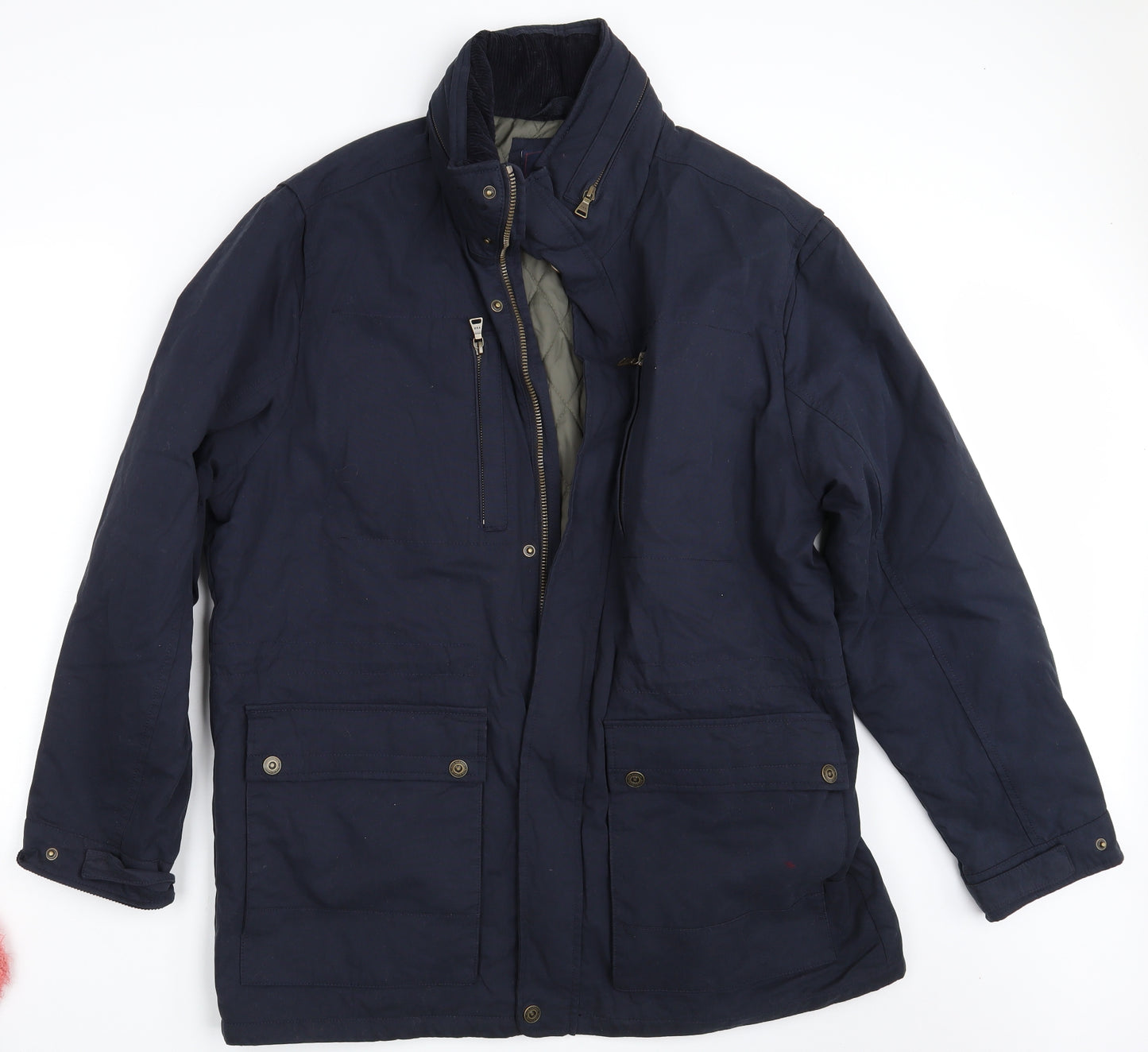 Blue Harbour Mens Blue   Overcoat Coat Size XL