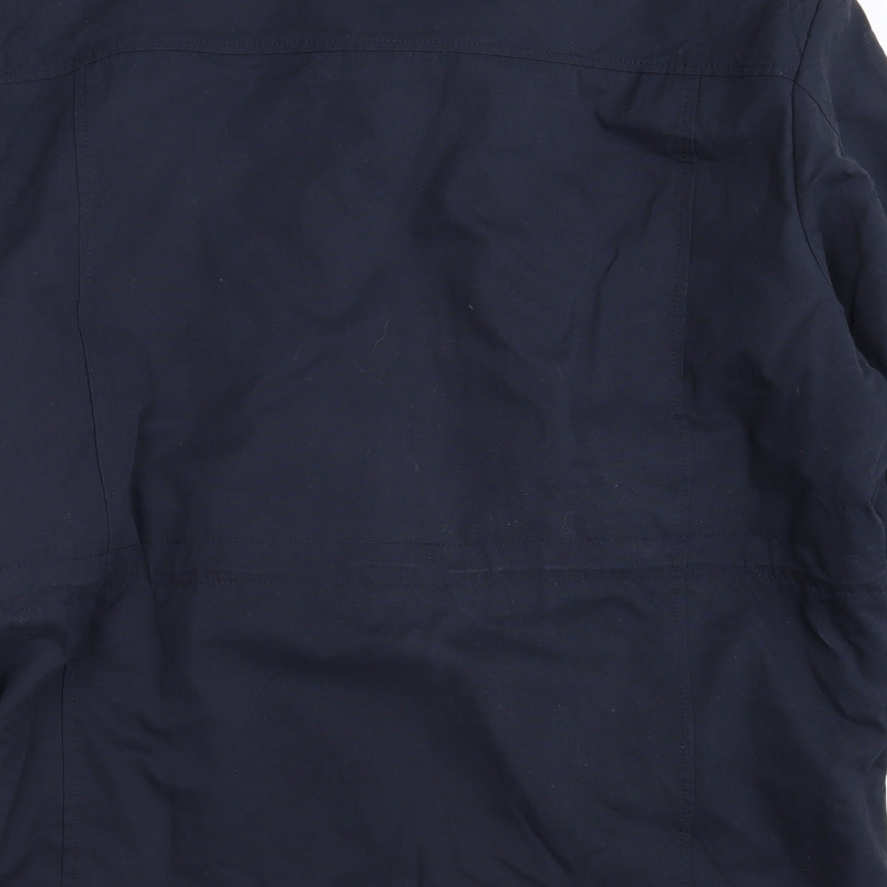 Blue Harbour Mens Blue   Overcoat Coat Size XL