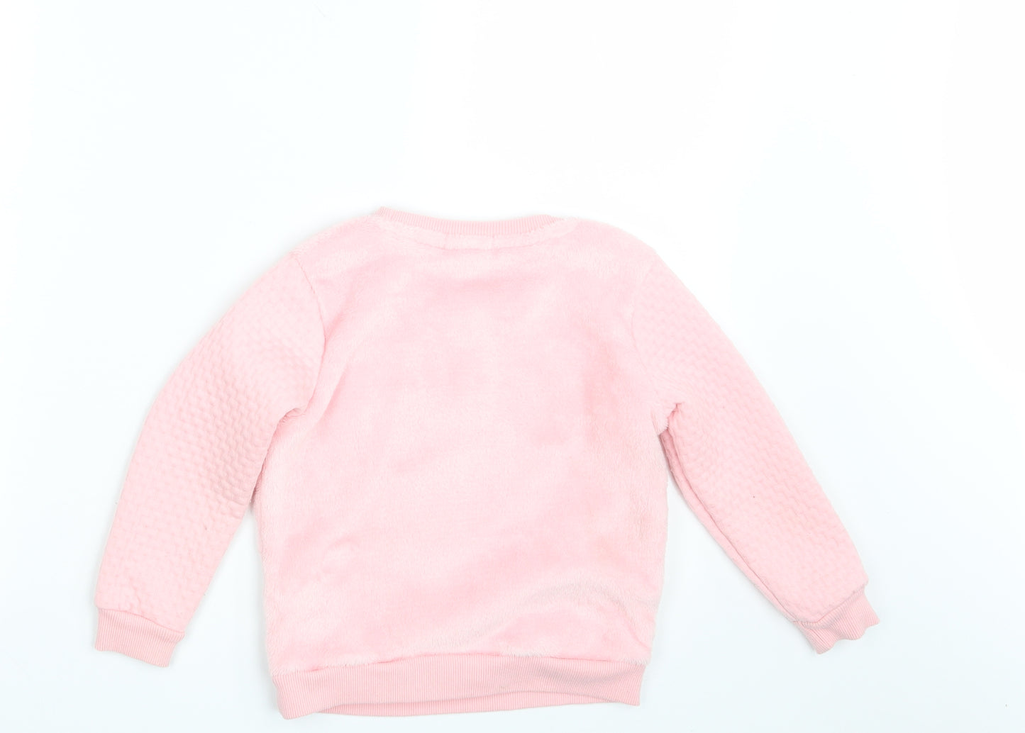 Primark Girls Pink   Pullover Jumper Size 5-6 Years
