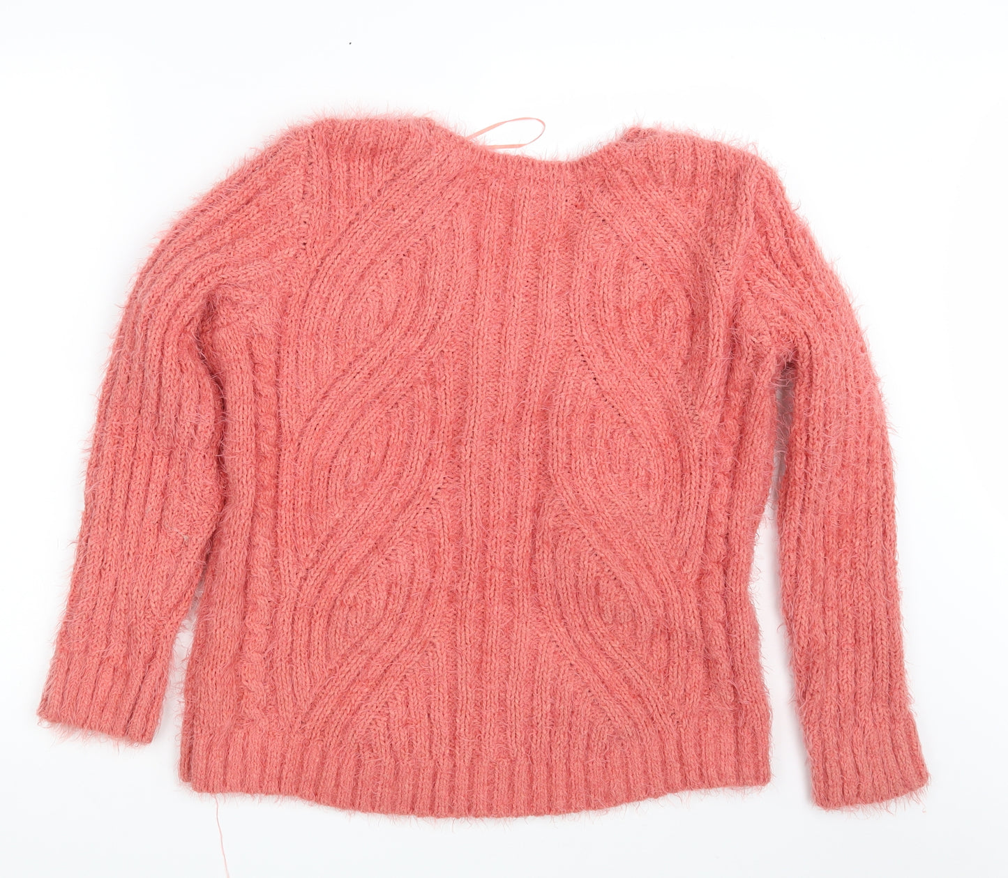 M&S Womens Pink  Knit Pullover Jumper Size L