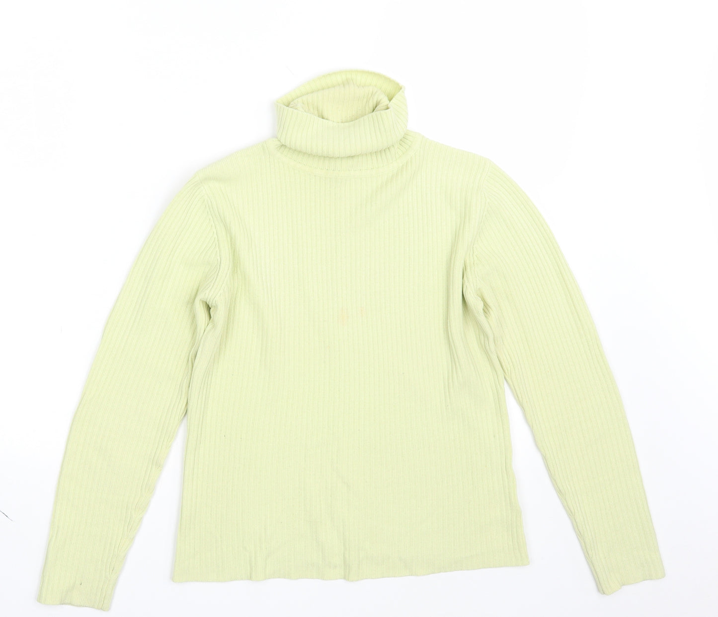 Dorothy Perkins Womens Yellow  Knit Pullover Jumper Size 10