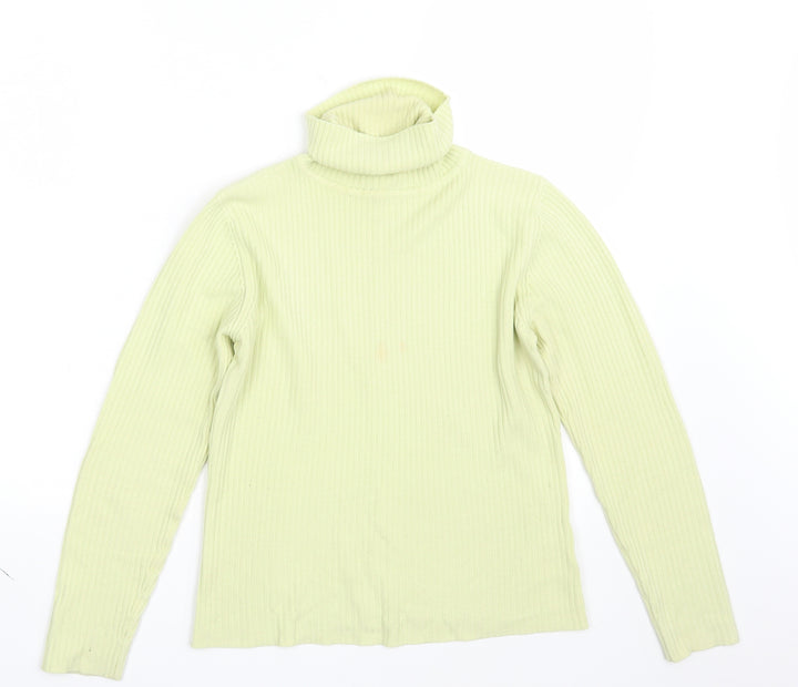 Dorothy Perkins Womens Yellow  Knit Pullover Jumper Size 10