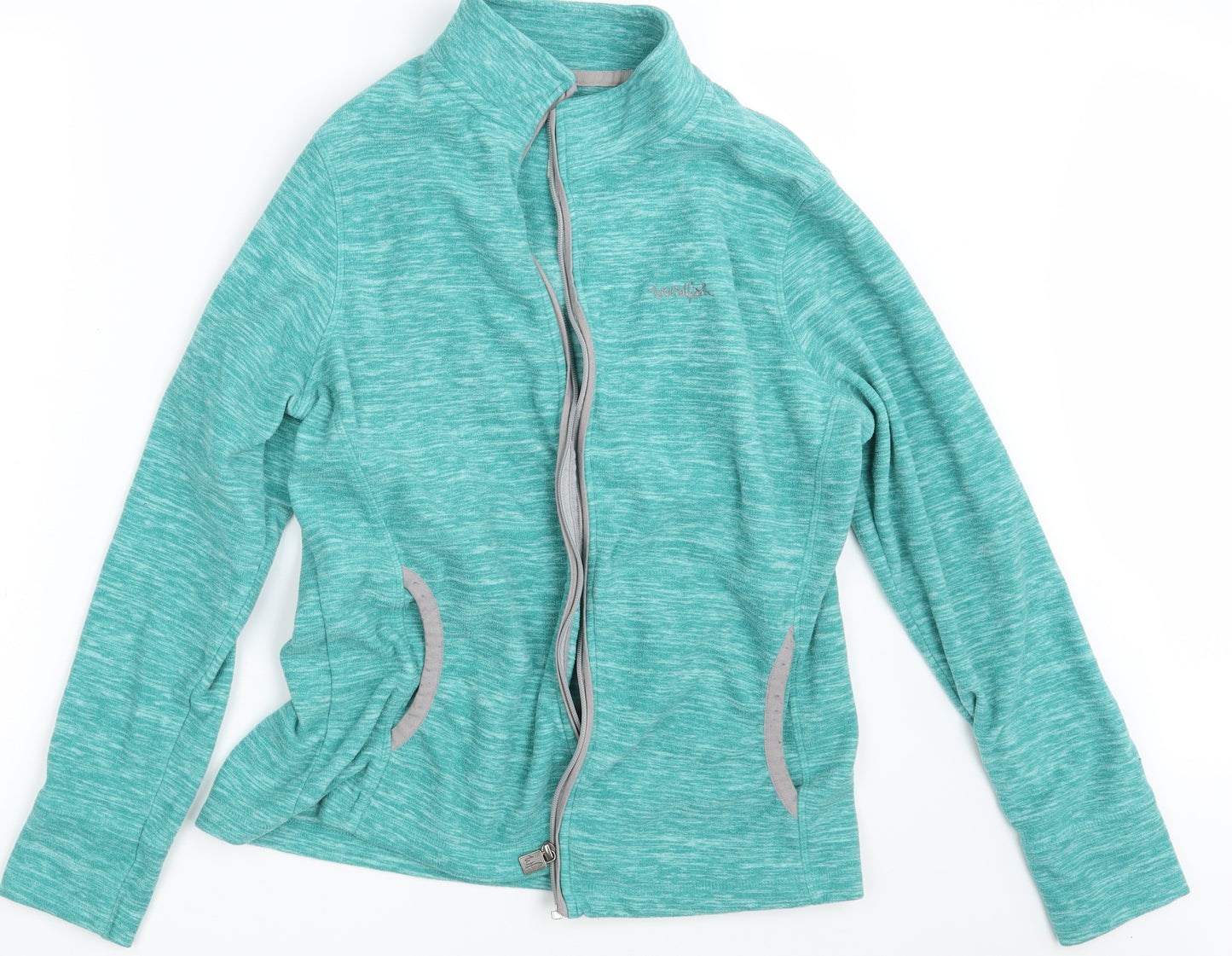 Weird Fish Womens Green   Full Zip Jumper Size 14