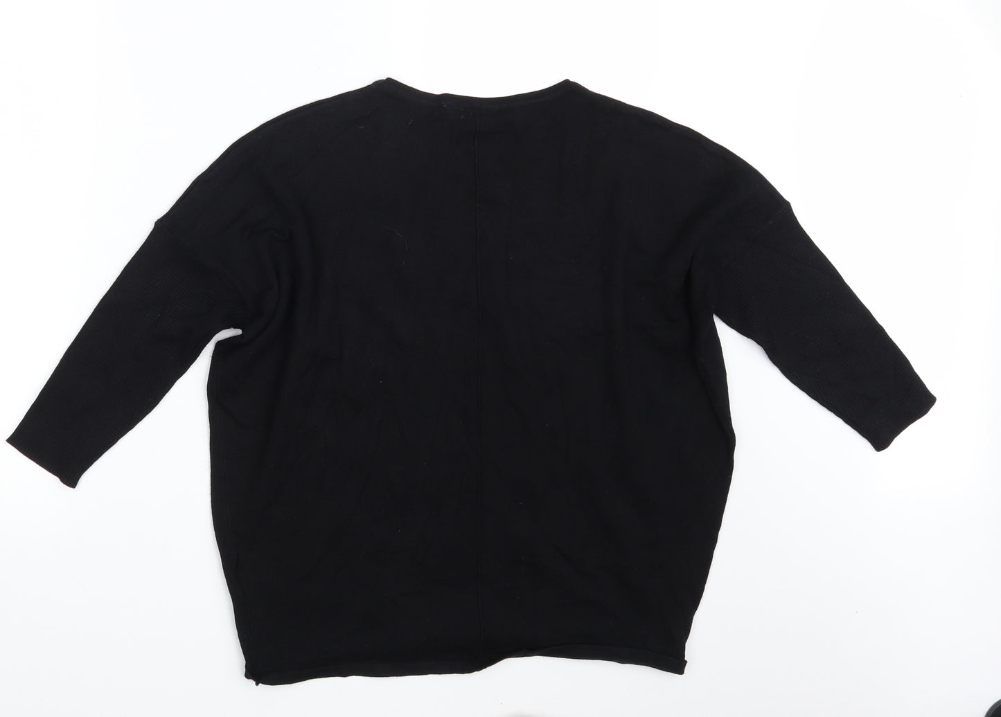 Saint Tropez Womens Black   Pullover Sweatshirt Size L