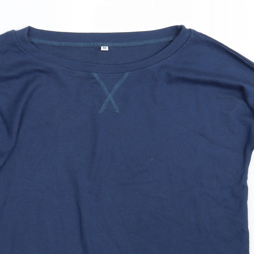 Preworn Womens Blue  Rayon Pullover Sweatshirt Size M