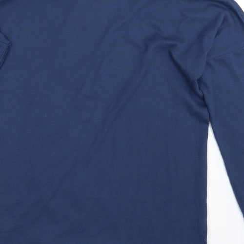 Preworn Womens Blue  Rayon Pullover Sweatshirt Size M