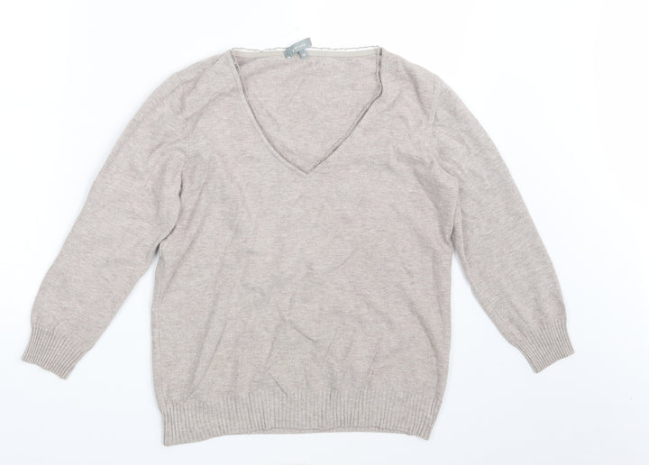 Per Una Womens Purple  Knit Pullover Sweatshirt Size 12
