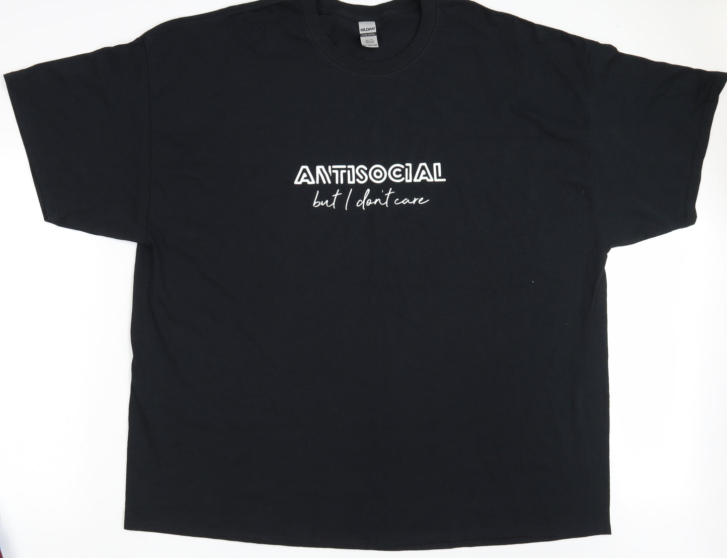 Gildan Mens Black    T-Shirt Size 4XL