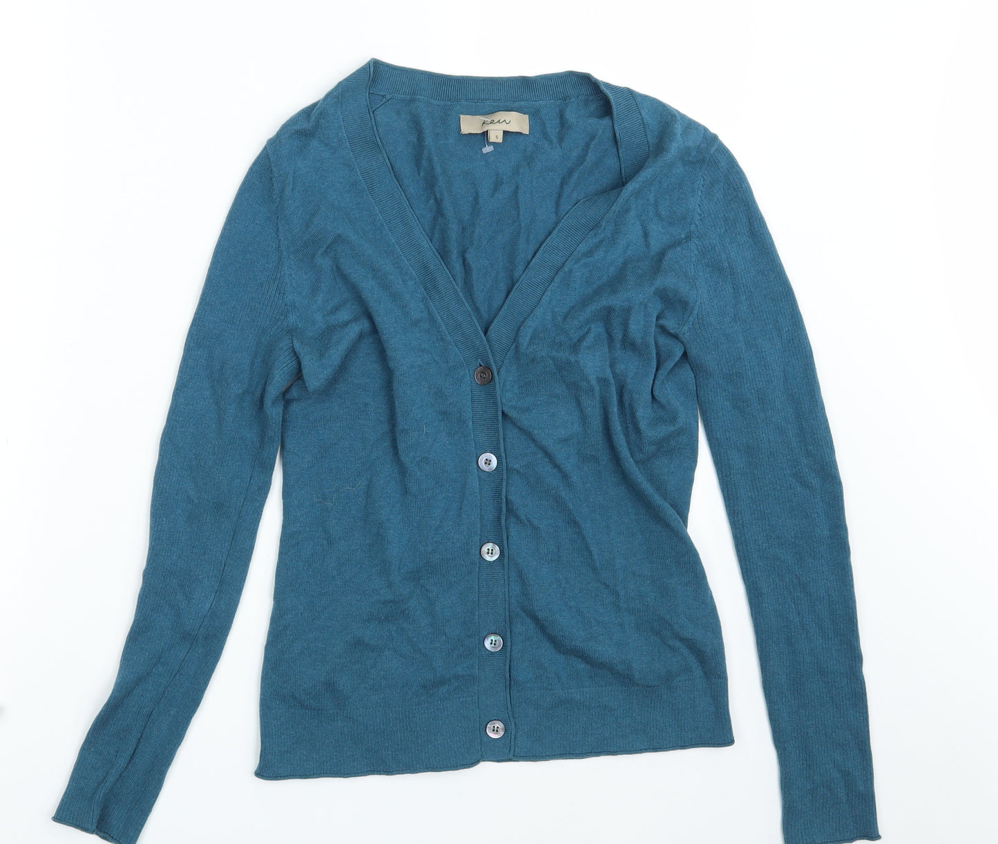 Keu Womens Blue  Knit Cardigan Jumper Size S