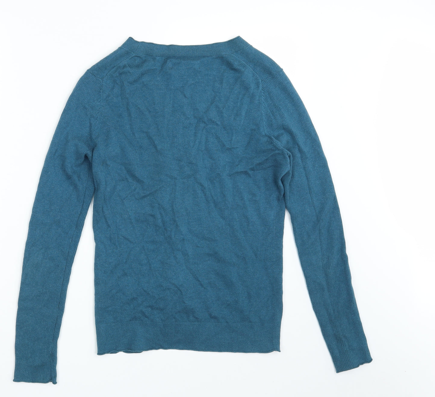 Keu Womens Blue  Knit Cardigan Jumper Size S