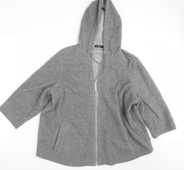 BM Womens Grey   Full Zip Jumper Size L