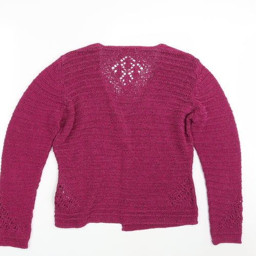 Girell Womens Pink  Knit Cardigan Jumper Size L
